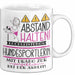 Hundesportlerin Tasse Geschenk Lustig Abstand Halten Hochleistungs-Hundesportlerin Mit Drang Zur Perfektion Bei Der Arbeit Weiß Trendation