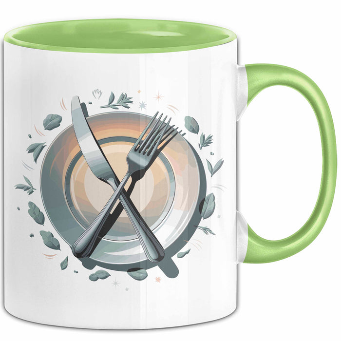 Feinschmecker Tasse Geschenkidee für Geschmacksliebhaber Grün Trendation