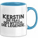 Kerstin Tasse Kerstin – Die Frau. Der Mythos. Die Legende. Geschenk Blau Trendation
