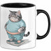 Katzen Tierliebhaber Tasse Geschenk Lustige Geschenkidee Spruch Schwarz Trendation