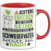 Schwiegervater Geschenk Tasse Lustiger Spruch Erheben Sie Sich Der Schwiegervater Betritt den Raum Rot Trendation