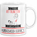Hundegassi-Service Tasse Geschenk Becher Stark Attraktiv Furchtlos Hundegassi-Service Lustige Geschenkidee Weiß Trendation