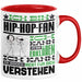 Hip-Hop-Fan Geschenk Tasse Geschenkidee für Hip-Hop-Fan Geburtstag Lustig Ich Bin Hip-Hop-Fan Ich Kann Es Dir Erklären Aber Nicht Für Dich Verstehen Rot Trendation