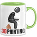 Humor Tasse Geschenk Figur 3DHaufen Witzige Geschenkidee Grün Trendation