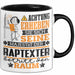 Raptexter Geschenk Tasse Lustiger Spruch Erheben Sie Sich Der Raptexter Betritt den Raum Schwarz Trendation