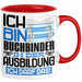 Buchbinder Ausbildung Tasse Geschenk Ich Bin Buchbinder In Der Ausbildung Ich Darf Das Geschenkidee Spruch Rot Trendation