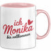 Monika Tasse Geschenk Ich Bin Vollkommen Monika Geschenkidee Geburtstag Rosa Trendation