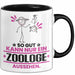 Zoologe Geschenk Tasse So Gut Kann Nur Ein Zoologe Aussehen Geschenkidee Kaffee-Becher Schwarz Trendation