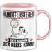 Hundeflüsterer Tasse Geschenk für Hundeflüsterer Der Mann Der Alles Kann Geschenkidee zum Geburtstag Rosa Trendation