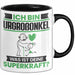 Urgroßonkel Tasse Geschenk für Urgroßonkel Geburtstag Lustiger Spruch Kaffee-Becher Was Ist Deine Superkraft Schwarz Trendation