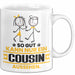 Cousin Geschenk Tasse So Gut Kann Nur Ein Cousin Aussehen Geschenkidee Kaffee-Becher Weiß Trendation