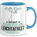 Leichtathlet Geschenk Tasse So Gut Kann Nur Ein Leichtathlet Aussehen Geschenkidee Kaffee-Becher Blau Trendation
