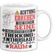 Trekking-Enthusiast Geschenk Tasse Lustiger Spruch Erheben Sie Sich Der Trekking-Enthusiast Betritt den Raum Weiß Trendation