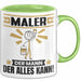 Maler Tasse Geschenk für Maler Der Mann Der Alles Kann Geschenkidee zum Geburtstag Grün Trendation