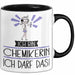 Geschenk für Chemikerin Tasse Lustige Geschenkidee Geburtstag Ich Bin Chemikerin Ich Darf Das Trendation