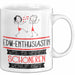 EDM-Enthusiastin Weil Es Keinen Schöneren Beruf Gibt Tasse Geschenk für Eine EDM-Enthusiastin Lustig Weiß Trendation