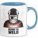 Schweißer Tasse Geschenk Lustige Geschenkidee Spruch Für Schweiß Profis Blau Trendation