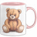 Teddybär Tierliebhaber Tasse Geschenk Lustige Geschenkidee Spruch Rosa Trendation