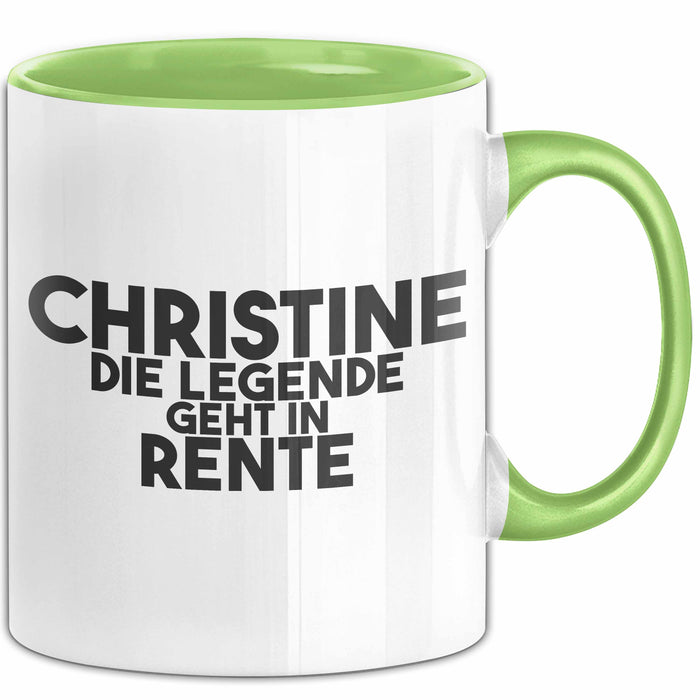 Christine Tasse Christine – Die Legende Geht In Rente Geschenk