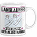 Langläufer Tasse Geschenk für Langläufer Der Mann Der Alles Kann Geschenkidee zum Geburtstag Weiß Trendation