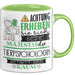 Tierpsychologin Tasse Geschenk Lustiger Spruch Bitte Erheben Sie Sich Seine Majestät Die Tierpsychologin Betritt Den Raum Grün Trendation