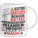Gitarrenvirtuose Geschenk Tasse Lustiger Spruch Erheben Sie Sich Der Gitarrenvirtuose Betritt den Raum Weiß Trendation