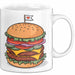 Burger Fan Tasse Geschenkidee für Grillmeister Weiß Trendation