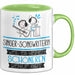 Singer-Songwriterin Weil Es Keinen Schöneren Beruf Gibt Tasse Geschenk für Eine Singer-Songwriterin Lustig Grün Trendation