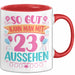 23er Geburtstag Tasse Geschenk Frauen So Gut Kann Man Mit 23 Aussehen Geschenkidee Geburtstag Rot Trendation