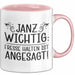 Kollege Tasse Geschenk Janu Wichtig Fresse Halten Ist Angesagt Rosa Trendation