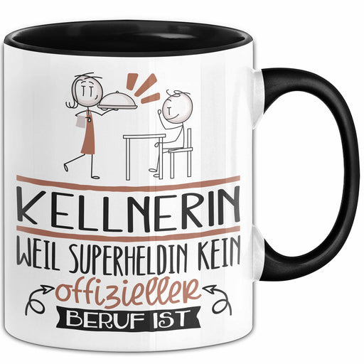 Kellnerin Geschenk Tasse Lustiger Spruch Kellnerin Weil Superheldin Kein Offizieller Beruf Ist Geschenkidee Trendation