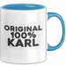 Karl Tasse Original 100% Karl Geschenk Blau Trendation