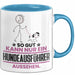 Hundeausführer Geschenk Tasse So Gut Kann Nur Ein Hundeausführer Aussehen Geschenkidee Kaffee-Becher Blau Trendation
