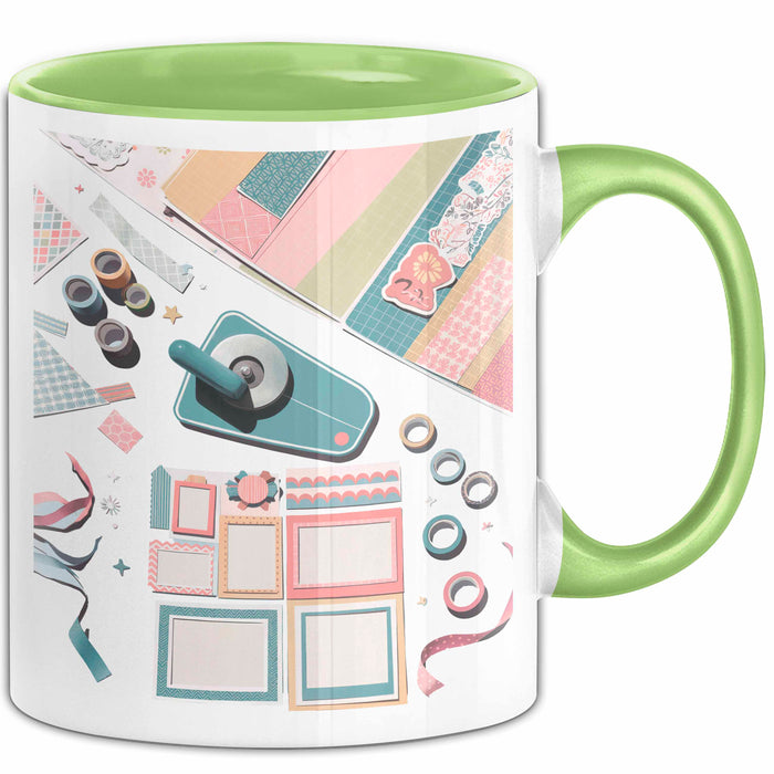 Scrapbooker Tasse Geschenk Lustige Geschenkidee Spruch Für Erinnerungs Bewahrer Grün Trendation