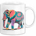 Elefant Tier Blumen Tasse Geschenk Lustige Geschenkidee Spruch Weiß Trendation