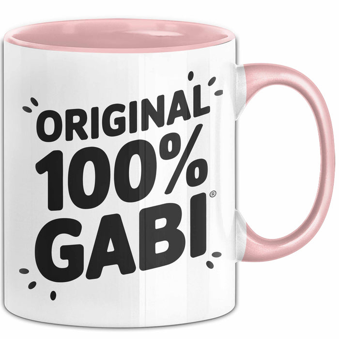 Gabi Tasse Geschenk Original 100% Gabi Geschenkidee Geburtstag Rosa Trendation