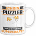 Puzzler Tasse Geschenk für Puzzler Geburtstag Lustiger Spruch Kaffee-Becher Was Ist Deine Superkraft Trendation