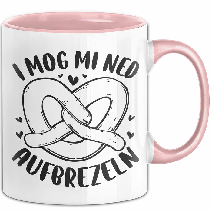 Oktober Tasse Geschenk I Mog Mi Ned Aufbrezeln Geschenkidee Becher Rosa Trendation