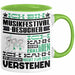 Musikfestival-Besucher Geschenk Tasse Lustige Geschenkdiee für einen Musikfestival-Besucher Geburtstag Ich Bin Musikfestival-Besucher Ich Kann Es Dir Erklären Aber Nicht Für Dich Verstehen Grün Trendation