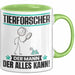 Tierforscher Tasse Geschenk für Tierforscher Der Mann Der Alles Kann Geschenkidee zum Geburtstag Grün Trendation