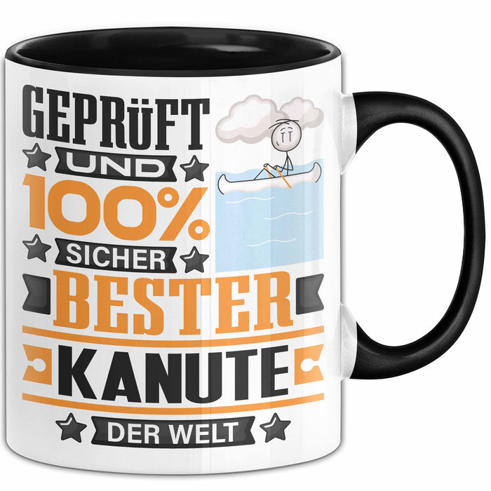 Kanute Geschenk Lustiger Spruch für Kanute Geschenkidee Bester Kanute Der Welt Schwarz Trendation