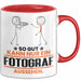 Fotograf Geschenk Tasse So Gut Kann Nur Ein Fotograf Aussehen Geschenkidee Kaffee-Becher Rot Trendation