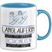 Langläuferin Weil Es Keinen Schöneren Beruf Gibt Tasse Geschenk für Eine Langläuferin Lustig Blau Trendation