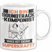 Soundtrack-Komponist Tasse Geschenk für Soundtrack-Komponist Geburtstag Lustiger Spruch Kaffee-Becher Was Ist Deine Superkraft Weiß Trendation