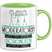 Moderatorin Weil Es Keinen Schöneren Beruf Gibt Tasse Geschenk für Eine Moderatorin Lustig Grün Trendation