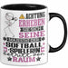 Softballspielerin Geschenk Tasse Lustiger Spruch Erheben Sie Sich Der Softballspielerin Betritt den Raum Schwarz Trendation