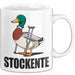 Stockente Tasse Geschenk Lustige Geschenkidee Spruch Stockente Weiß Trendation