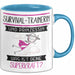Survival-Trainerin Und Prinzessin Tasse Geschenk Für Eine Survival-Trainerin Geburtstag Was Ist Deine Superkraft Blau Trendation