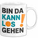 Bürokollege Tasse Geschenk Lustige Geschenkidee Spruch Bin Da Kann Los Gehen Weiß Trendation