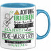 Indie-Musikerin Tasse Geschenk Lustiger Spruch Bitte Erheben Sie Sich Seine Majestät Die Indie-Musikerin Betritt Den Raum Blau Trendation